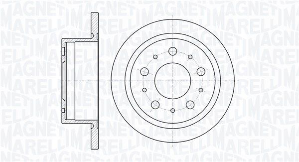 MAGNETI MARELLI stabdžių diskas 361302040331